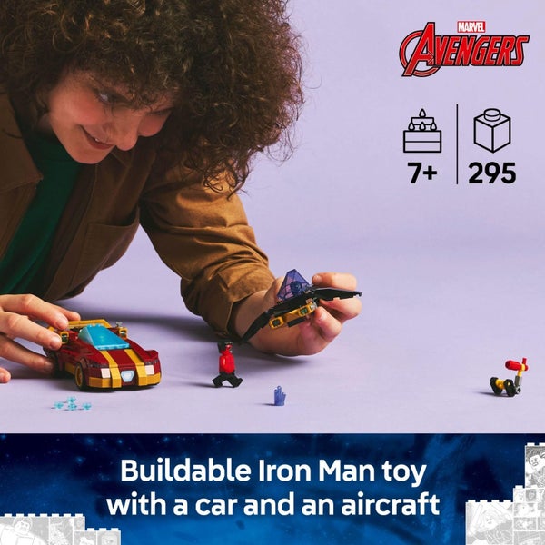 LEGO Marvel Iron Man Car & Black Panther vs. Red Hulk Building Toy - Marvel Supe Carousel 3
