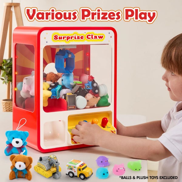 JOYIN Claw Machine Arcade Toy with LED Light & Adjustable Sound, Rechargable Dis Carousel 2