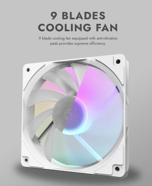 DarkFlash DCS360 360mm ARGB Liquid CPU Cooler - White Carousel 2
