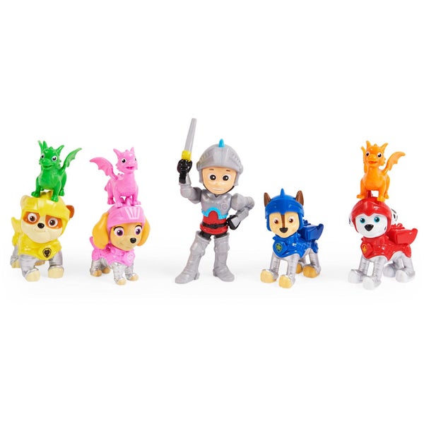 Paw Patrol, Rescue Knights Ryder and Pups Figure Gift Pack with 8 Toy Figures, K Carousel 1