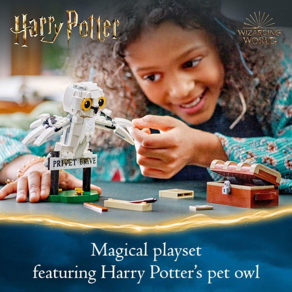 LEGO Harry Potter Hedwig at 4 Privet Drive, Buildable Fantasy Toy with a Harry P Carousel 2
