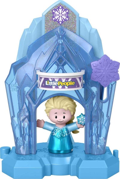 Fisher-Price Little People Toddler Toy Disney Frozen Elsa? Palace Playset with Carousel 1