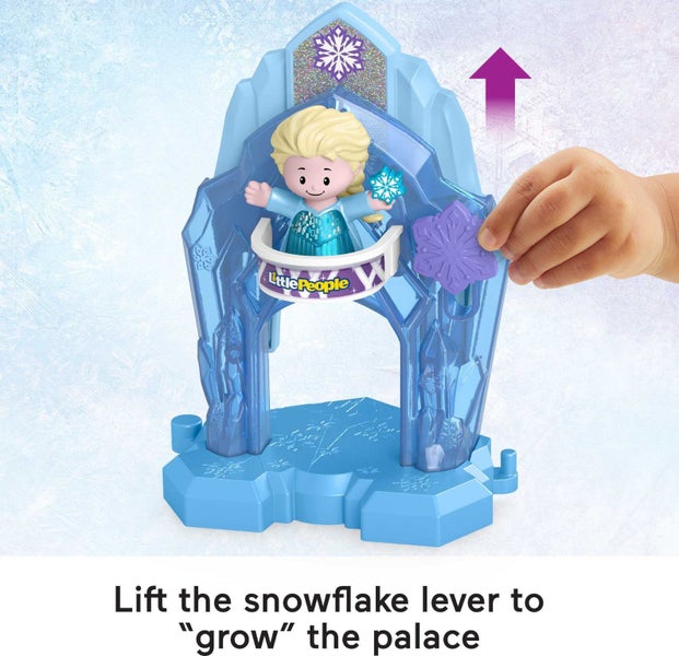 Fisher-Price Little People Toddler Toy Disney Frozen Elsa? Palace Playset with Carousel 2