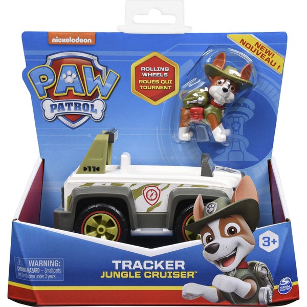 Paw Patrol, Tracker? Jungle Cruiser Vehicle with Collectible Figure, for Kids A Carousel 2