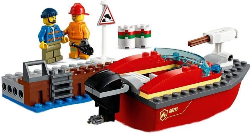 LEGO City Dock Side Fire 60213 Building Kit (97 Pieces) Carousel 2