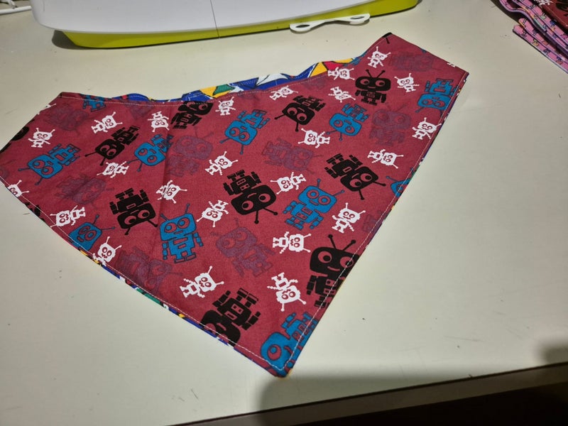 Kash's Closet - Dog Bandana - robot print Carousel 1