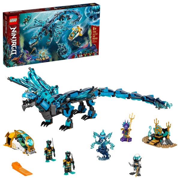 LEGO NINJAGO Water Dragon Toy, 71754 Building Set with 5 Minifigures and Weapons Carousel 1