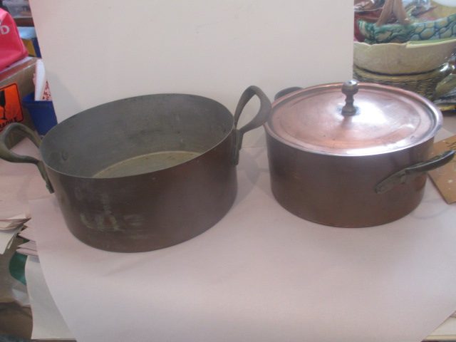COPPER SAUCEPANS / POTS VINTAGE X 2 Carousel 2
