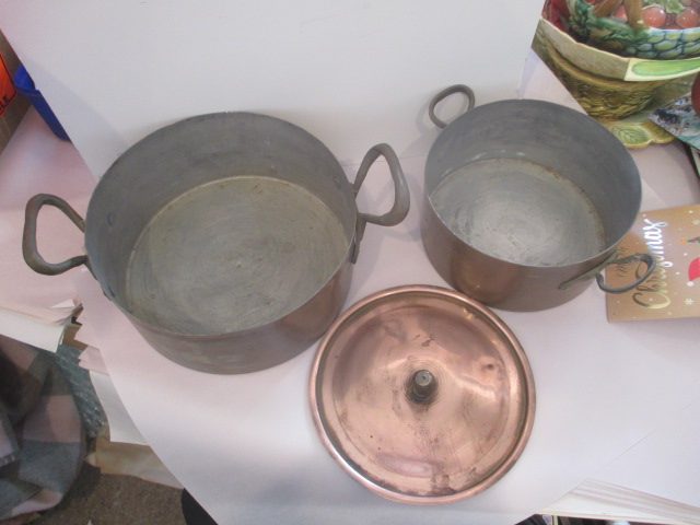 COPPER SAUCEPANS / POTS VINTAGE X 2 Carousel 4