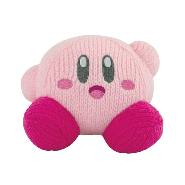 TOMY Nuiguru Knit Kirby Plush - Waving Kirby Plushie - Crochet Plushies - Collec Carousel 1