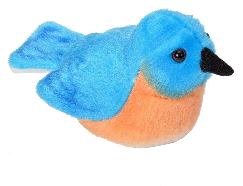 Wild Republic Audubon Birds Eastern Bluebird Plush with Authentic Bird Sound, St Carousel 1