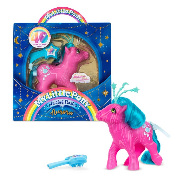 My Little Pony Classics - Celestial Ponies - Aurora - Retro 4" Collectible Play Carousel 1