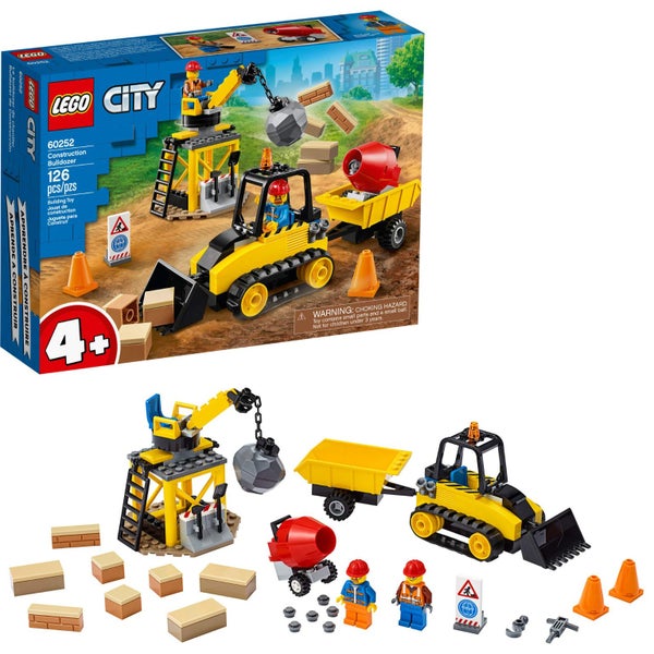 LEGO City Construction Bulldozer 60252 Toy Construction Set, Cool Building Set f Carousel 1