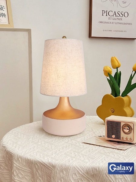 FREE SHIPPING, Ceramic Base With Fabric Lampshade Table Light T110 Carousel 1