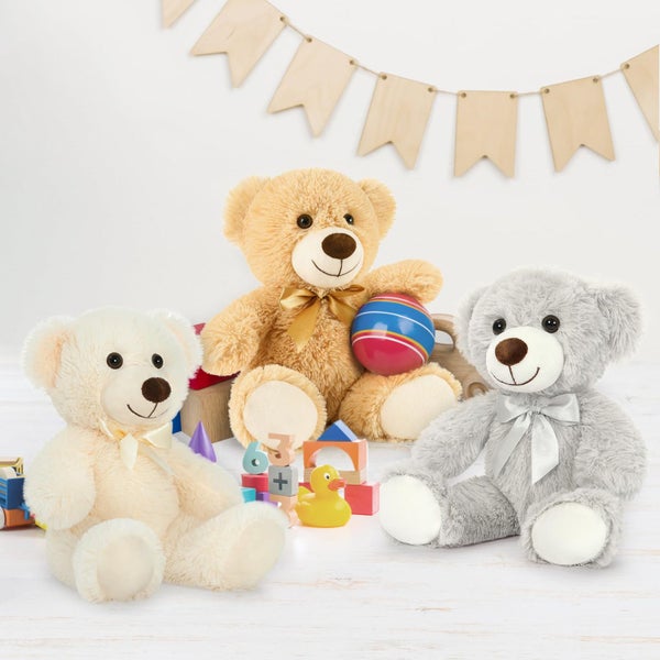 MaoGoLan 3 Pieces Bulk Teddy Bears Stuffed Animals Baby Shower, Soft Small Stuff Carousel 2