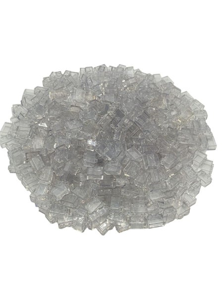 Lego Building Accessories 1 x 2 Clear Transparent Brick without Pin, Bulk - 50 P Carousel 1