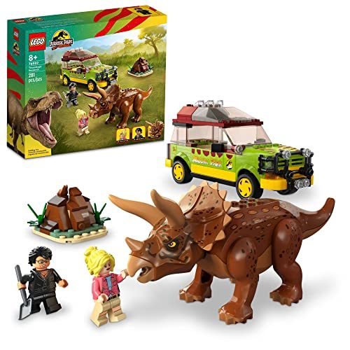 LEGO Jurassic Park Triceratops Research, Jurassic World Toy, Fun Birthday Gift I Carousel 1