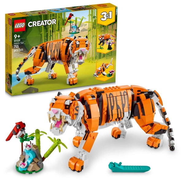 LEGO Creator 3 in 1 Majestic Tiger Building Set, Transforms from Tiger to Panda Carousel 2