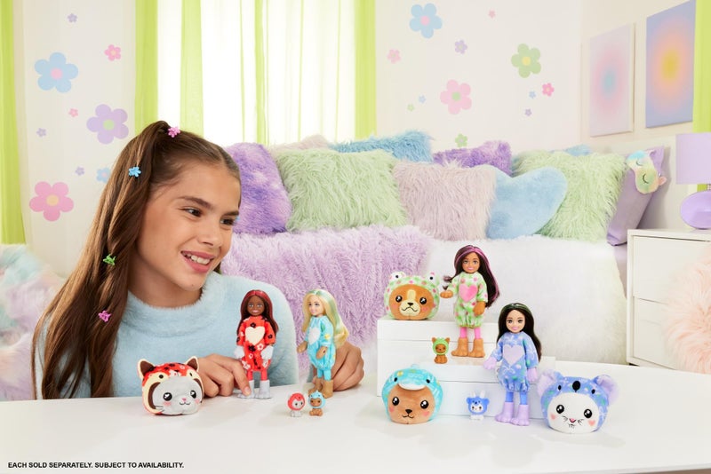 Barbie Cutie Reveal Chelsea Doll & Accessories, Animal Plush Costume & 6 Surpris Carousel 3