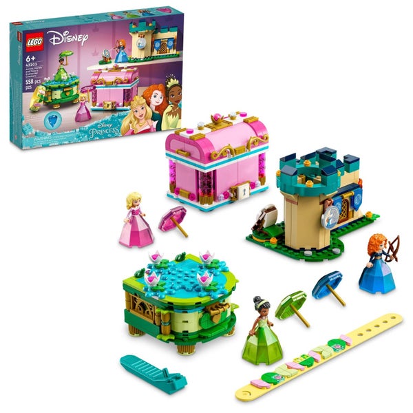 LEGO Disney Princess Aurora, Merida & Tiana? Enchanted Creations 43203 Diamond Carousel 1