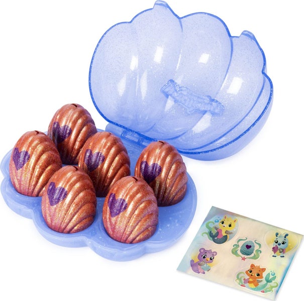 HATCHIMALS CollEGGtibles, Mermal Magic 6-Pack Shell Carrying Case with Season 5 Carousel 2