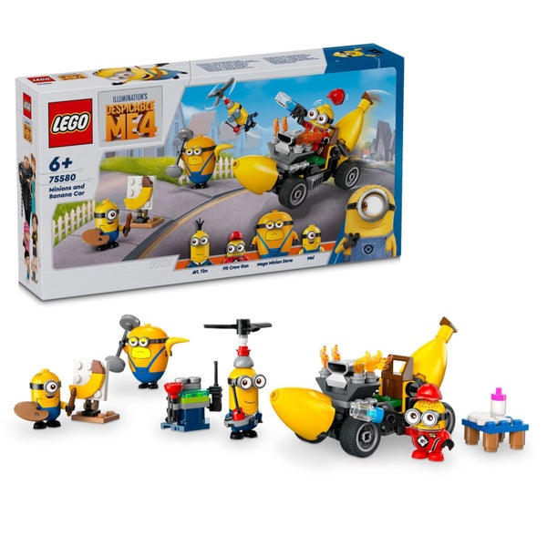 LEGO Despicable Me 4 Minions and The Banana Car Playset to Despicable Me 4, Kids Carousel 2