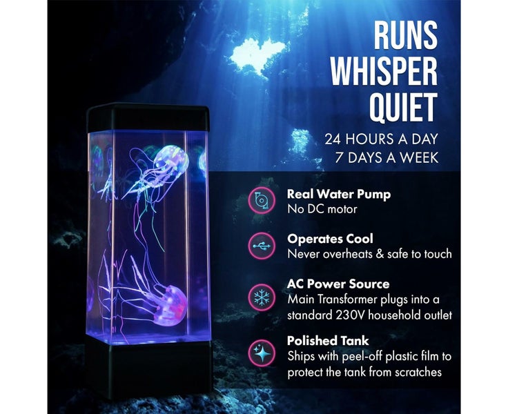 Nonstop Quiet Operation Large Jellyfish Lava Lamp - High-Performance Pump & Carousel 2