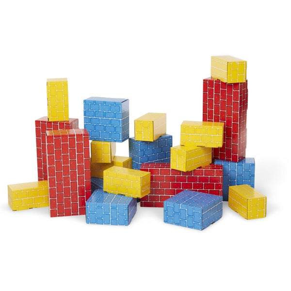 Melissa & Doug Deluxe Jumbo Cardboard Blocks (24 Pieces) - FSC Certified Carousel 2