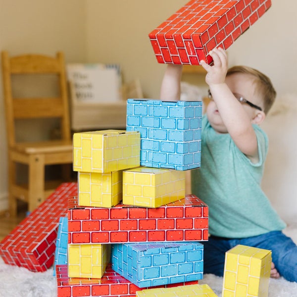 Melissa & Doug Deluxe Jumbo Cardboard Blocks (24 Pieces) - FSC Certified Carousel 3
