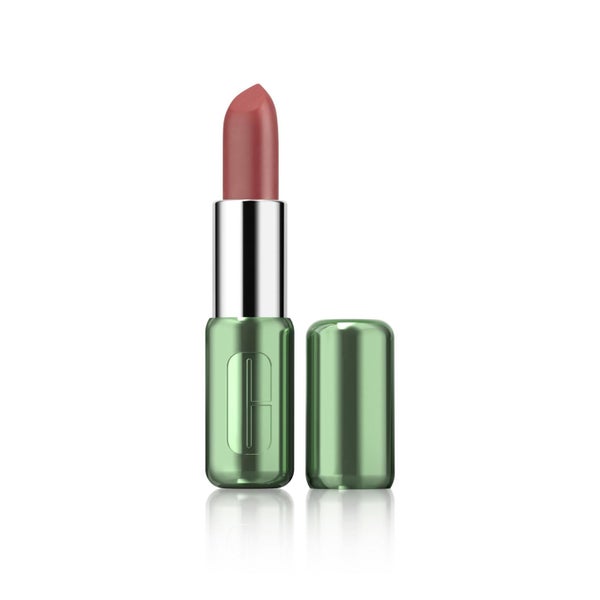Clinique Pop Longwear Lipstick | Long Lasting, Satin, Matte + Shine, Beach Pop, Carousel 1