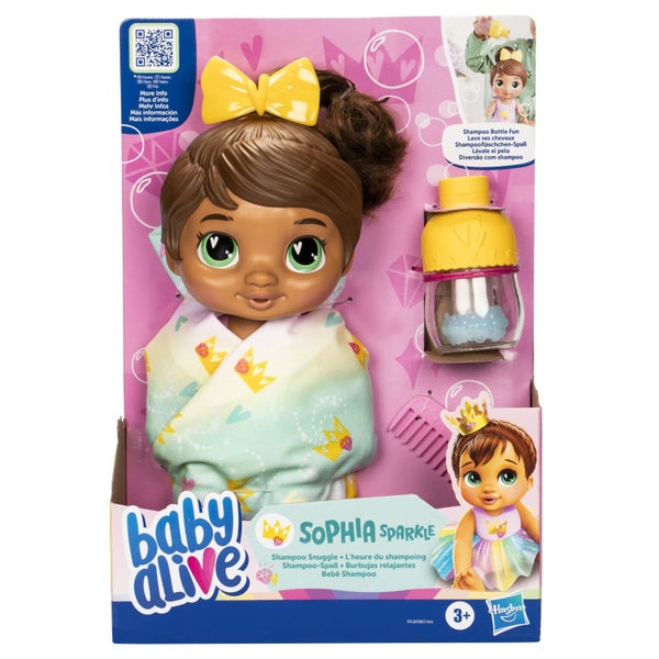 Baby Alive Shampoo Snuggle Sophia Sparkle Brown Hair 11 Inch Water Baby Doll Pla Carousel 2