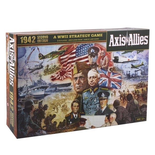 Avalon Hill Axis & Allies 1942 Second Edition WWII Strategy Board Game, with Ext Carousel 1