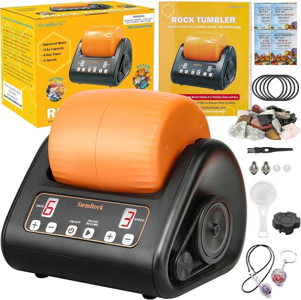Rock Tumbler Kit Complete Rock Polisher Machine Sale NZ Stock Deal Carousel 1