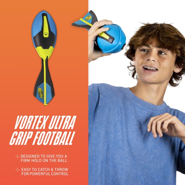 Nerf Vortex Ultra Grip Football, Designed for Easy Catching, Howling Whistle Sou Carousel 3