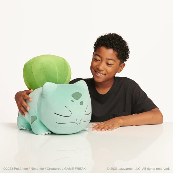 Pokemon Bulbasaur Sleeping Plush - 18-Inch Premium Plush in Sleeping Pose Carousel 2