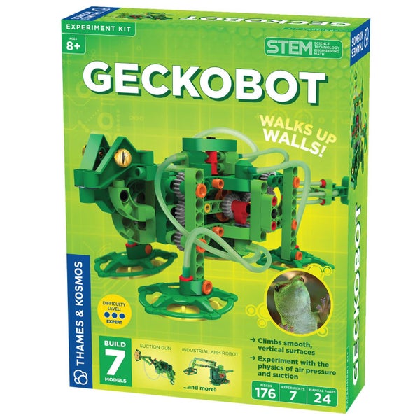 Thames & Kosmos Geckobot STEM Experiment Kit | Build a Wall-Climbing Robot & 6 O Carousel 1