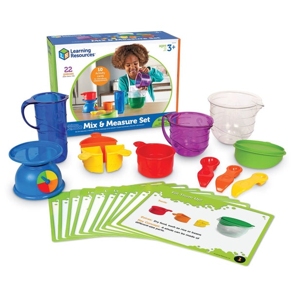 Learning Resources Mix And Measure Activity Set, 22 Pieces, Ages 3+,Experiment M Carousel 1
