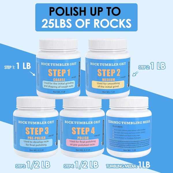 Rock Tumbler Grit Kit Sale NZ Stock Deal62998416712962113