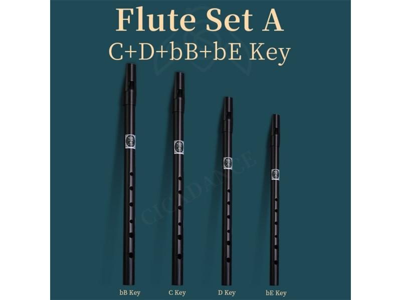 Irish Whistle Flute C/D/bE/bB Key 6 Holes Ireland Flutes Alloy Musical Carousel 1