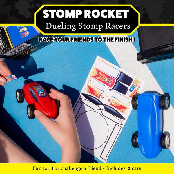 Stomp Racers Air Powered Race Cars by Stomp Rocket, 2 Car Racer Pack - Dueling S Carousel 3