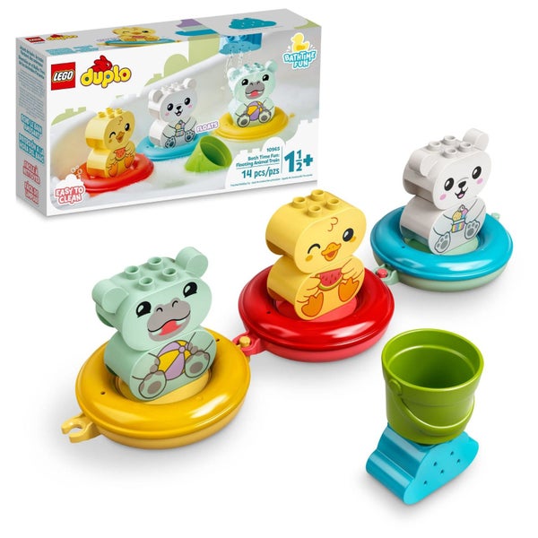 LEGO DUPLO 10965 - Bath Time Fun, Floating Animal Train Bathtub Water Toy for Ba Carousel 1