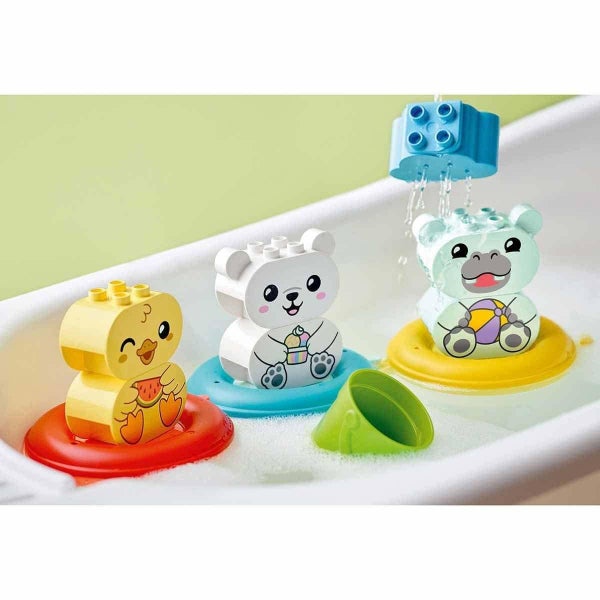 LEGO DUPLO 10965 - Bath Time Fun, Floating Animal Train Bathtub Water Toy for Ba Carousel 2
