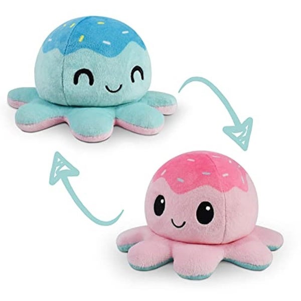 TeeTurtle - The Original Reversible Octopus Plushie - Ice Cream - Cute Sensory F Carousel 1