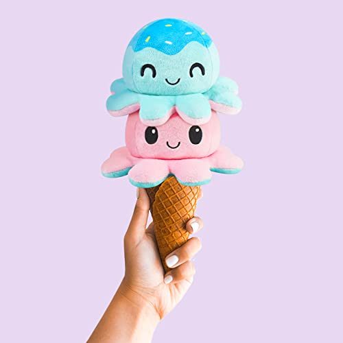 TeeTurtle - The Original Reversible Octopus Plushie - Ice Cream - Cute Sensory F Carousel 2
