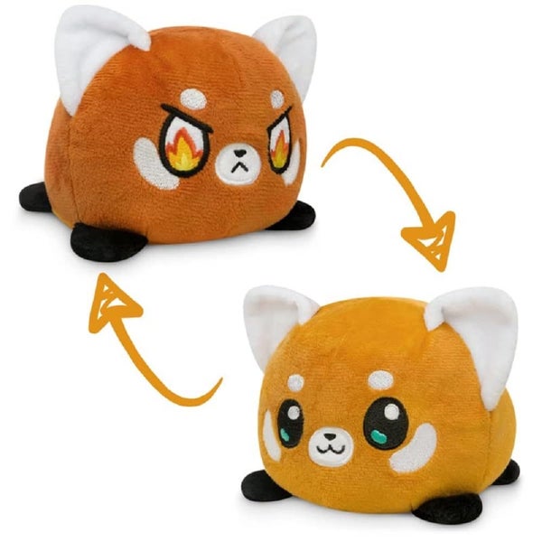 TeeTurtle - The Original Reversible Red Panda Plushie - Orange - Cute Sensory Fi Carousel 1