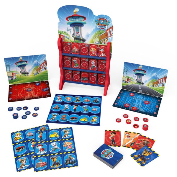Spin Master Games PAW Patrol, Games HQ Board Games for Kids Checkers Tic Tac Toe Carousel 1
