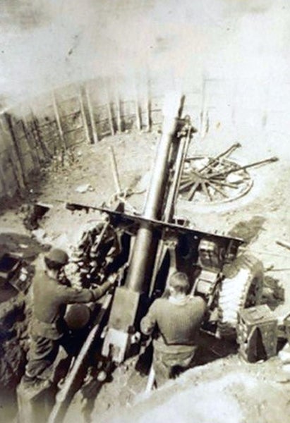 1953 NZ Korean War. Kiwi Artillery. A4-Sized Enlargement Photograph Carousel 1