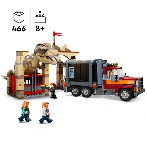 LEGO 76948 Jurassic World T. Rex & Atrociraptor: Dinosaur Escape Set with Truck, Carousel 2