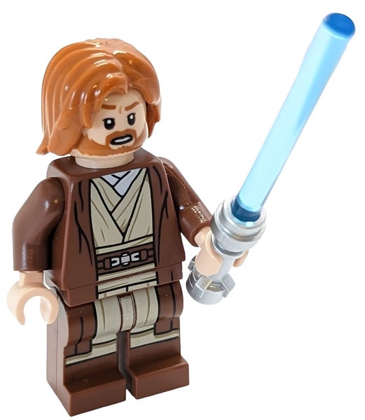 Lego Star Wars Mini Figure - Obi-Wan Kenobi with Lightsaber (Approximately 45mm Carousel 1