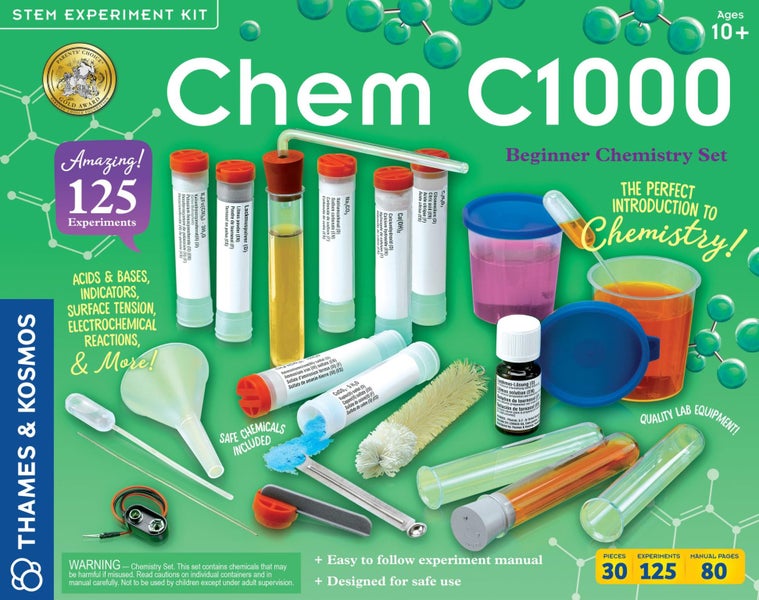 Thames & Kosmos Chem C1000 Chemistry Set | Science Kit with 125 Experiments | 80 Carousel 1